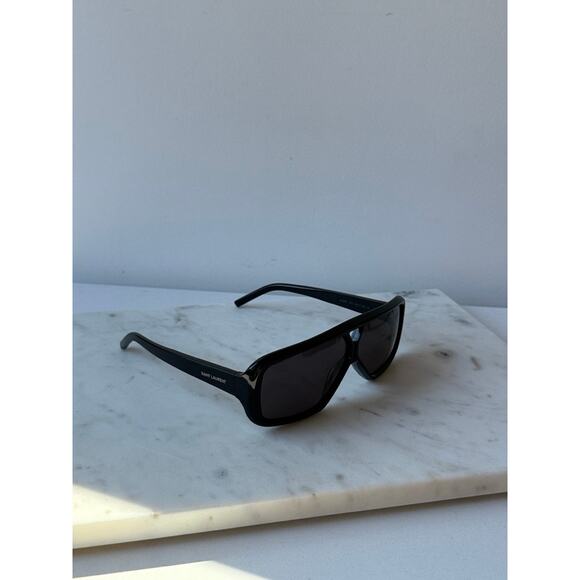 NEW Saint Laurent SL569Y Black Aviator Pilot Sunglasses main image 5